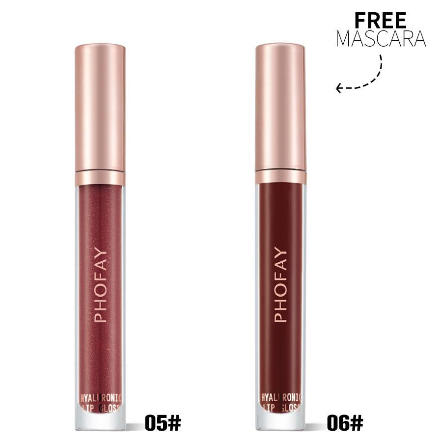 Phofay Hyaluronic Lip Gloss Set for Moisturizing Soft Lips - Teleplus phofay hyaluronic lip gloss set