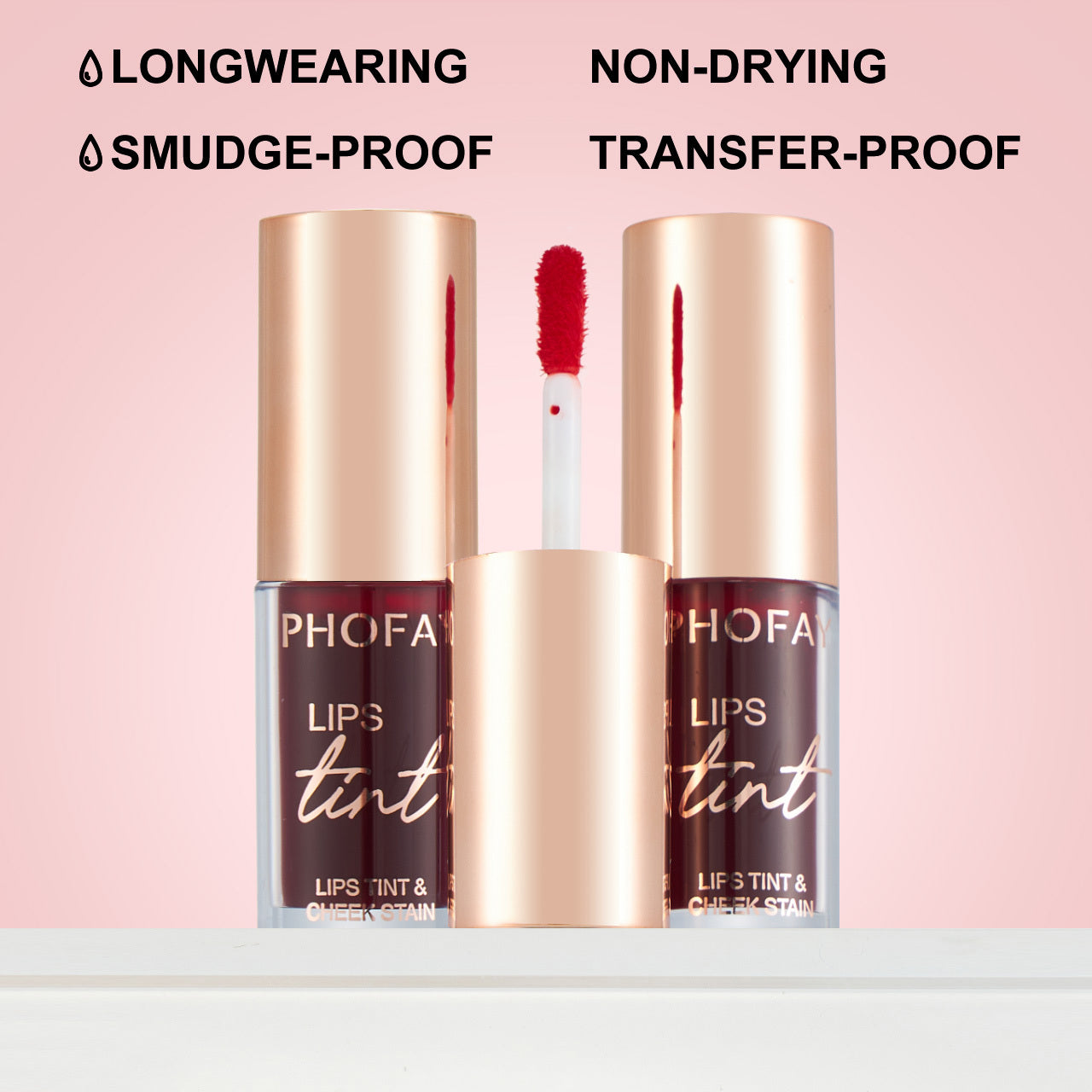Phofay Lip Tint Long-Wearing Non-Drying for Ombre and Full Looks - phofay lip tint