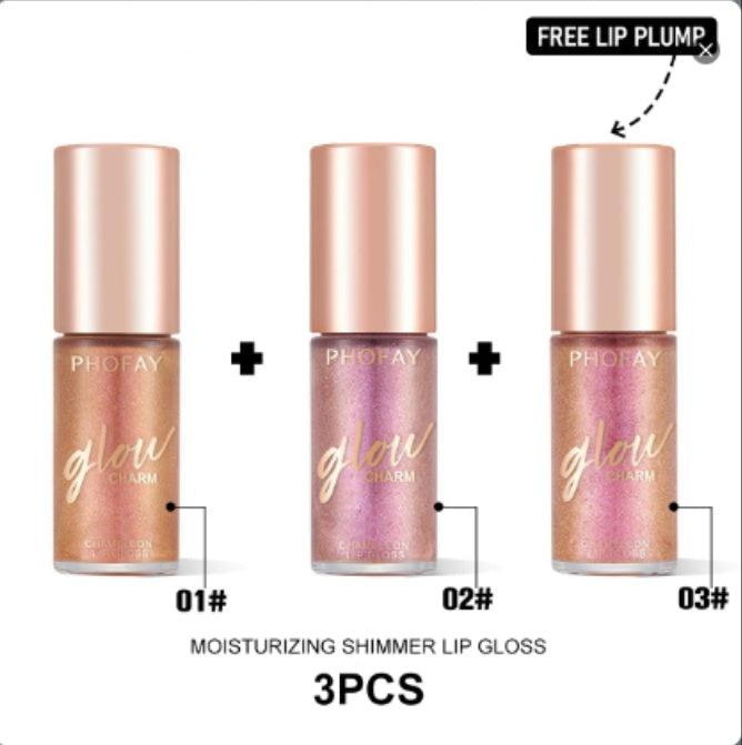 Phofay Moisturizing Shimmer Lip Gloss for Shine and Smoothness - Teleplus phofay moisturizing shimmer lip gloss
