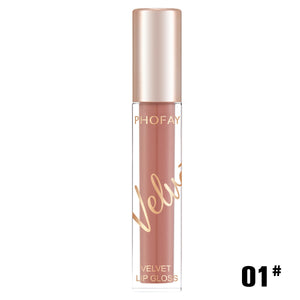 Phofay Velvet Lip Stick Matte Lipstick for Full-Pigment Look - Teleplus phofay velvet lip gloss