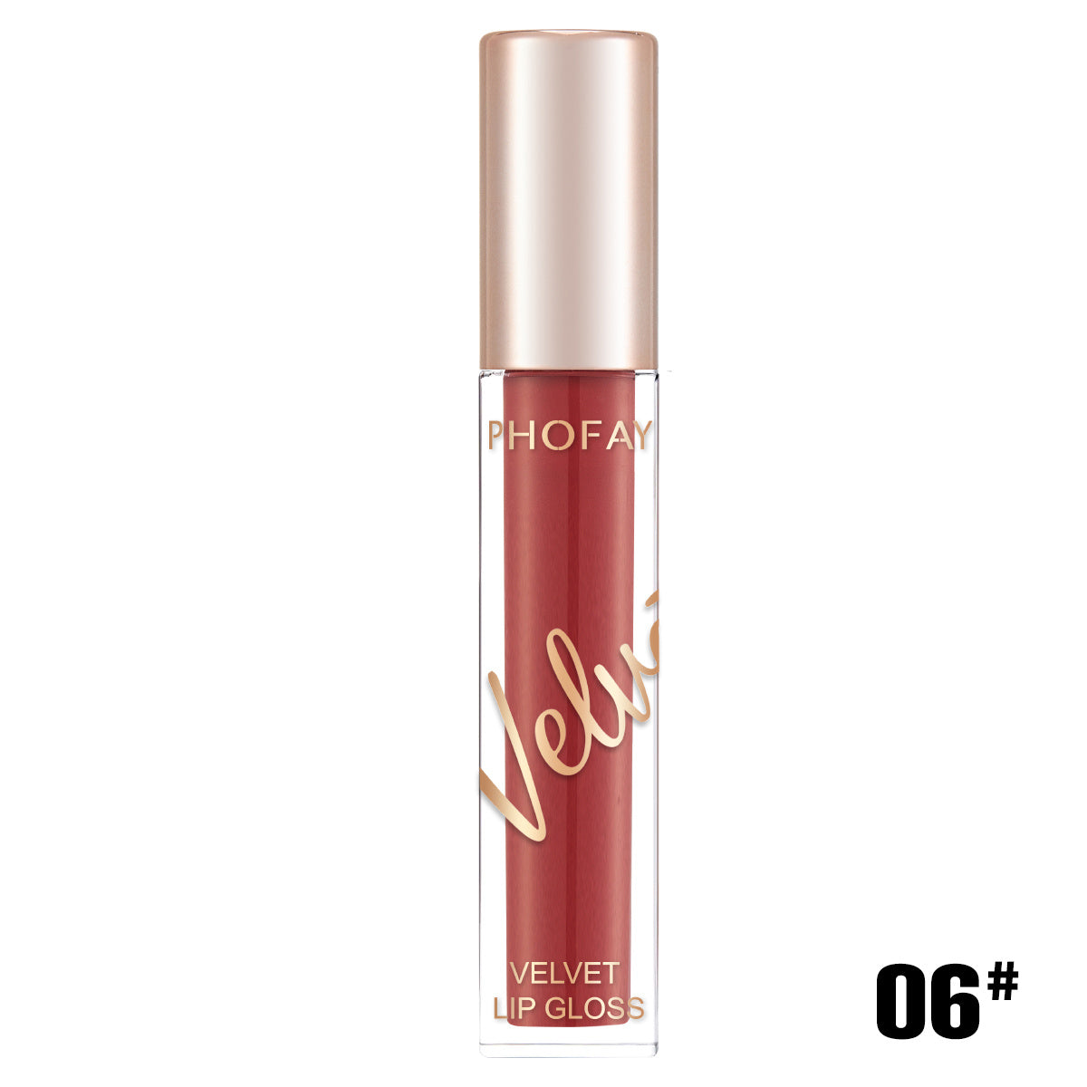 Phofay Velvet Lip Stick Matte Lipstick for Full-Pigment Look - Teleplus phofay velvet lip gloss