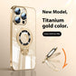 Phone Case Desert Gold Electroplating Pc Bracket