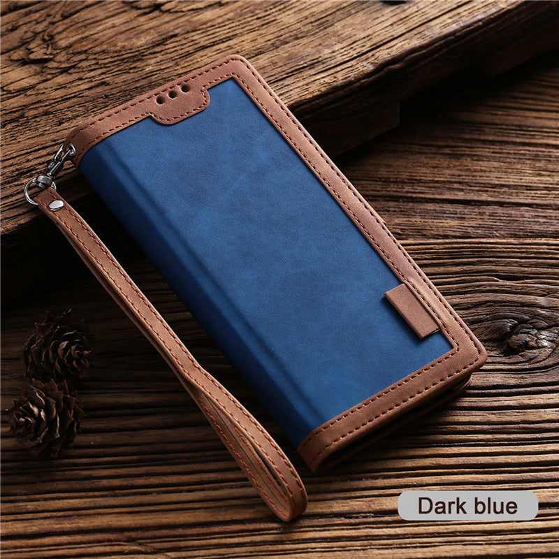 Phone Case Retro Stitching Leather Case - Retro Stitching Phone Case for Apple iPhone Models