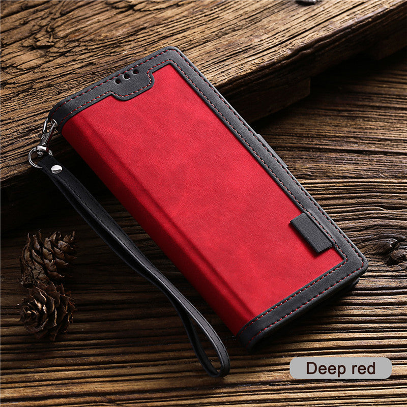 Phone Case Retro Stitching Leather Case - Retro Stitching Phone Case for Apple iPhone Models