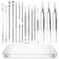 Blackhead and Acne Pimple Removal Tools Set with Cell Tweezer Remover - Eliminate Pimples like a Pro Pin cell tweezer