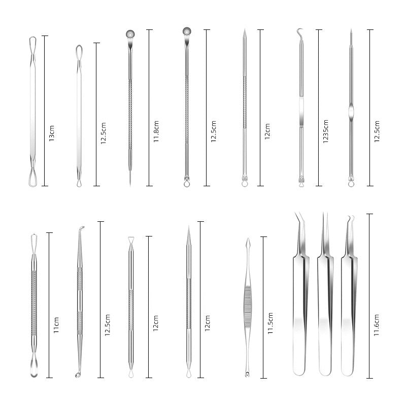 Blackhead and Acne Pimple Removal Tools Set with Cell Tweezer Remover - Eliminate Pimples like a Pro Pin cell tweezer