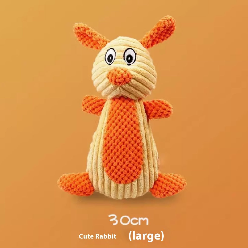 Pineapple Plush Pet Toy for Cats and Dogs with Squeaker Fleece Fabric