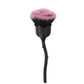 Pink and Black Fiber Powder Makeup Brush for Face Rose - rose face powder makeup brush