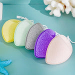 Pink and purple Water Drop Sponge for Facial Cleansing Konjac Face Washer - Teleplus Purple finger slippers facial