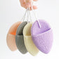 Pink and purple Water Drop Sponge for Facial Cleansing Konjac Face Washer - Teleplus Purple finger slippers facial