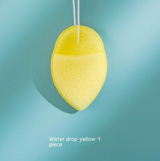 Pink and purple Water Drop Sponge for Facial Cleansing Konjac Face Washer - Teleplus Purple finger slippers facial