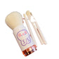 Pink and White Makeup Brush for Lovely Girl Style Cosmetics - Teleplus lovely girl style makeup brush