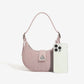 Pink Black Milky White Soft PU Saddle Shoulder Messenger Bag - Teleplus armpit saddle shoulder messenger bag