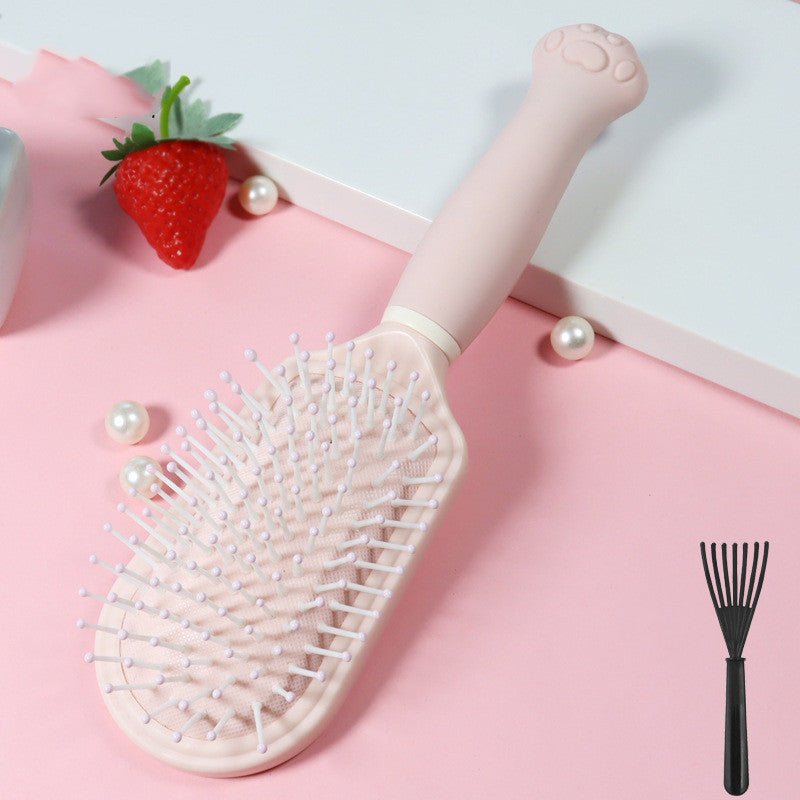 Pink Cat’s Claw Air Cushion Comb with Massage and Free Cleaning - Teleplus Airtools air bag comb massage cushion