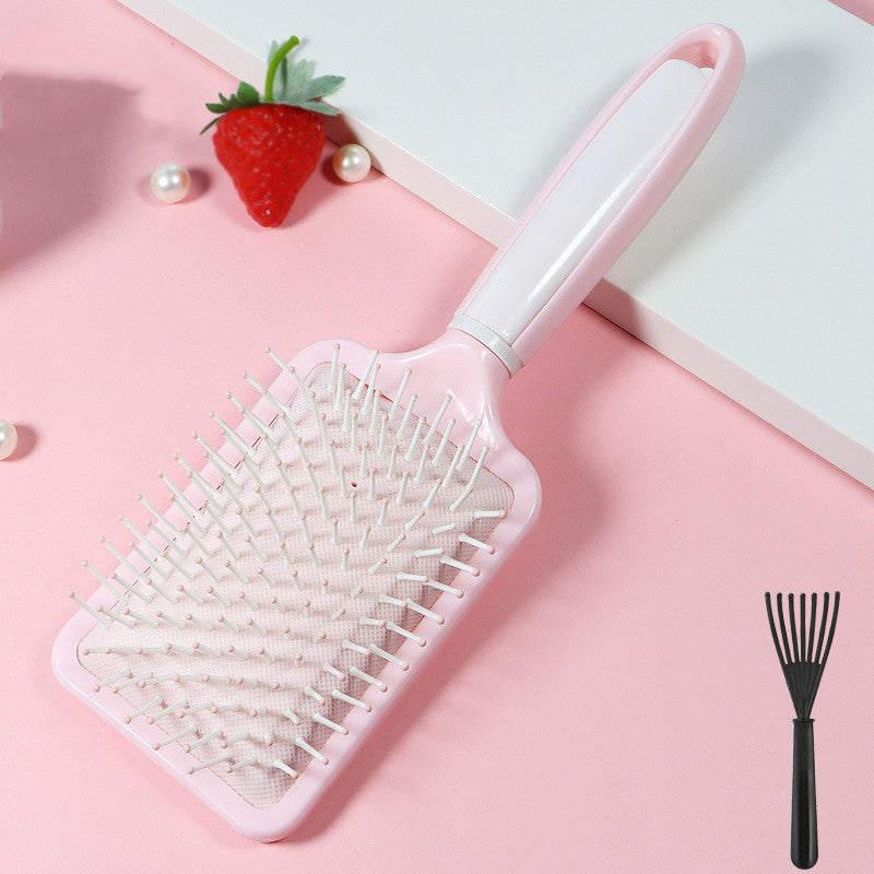 Pink Cat’s Claw Air Cushion Comb with Massage and Free Cleaning - Teleplus Airtools air bag comb massage cushion