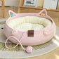 Pink Cat’s Paw Self-Hi Nest Bed and Mat for Cats Small Pets - Teleplus pink cat’s paw self-hi