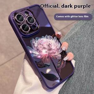 Pink Epiphyllum Glitter Lens Protector for Suitable Phones Phone Case Pack - epiphyllum suitable phone glitter lens