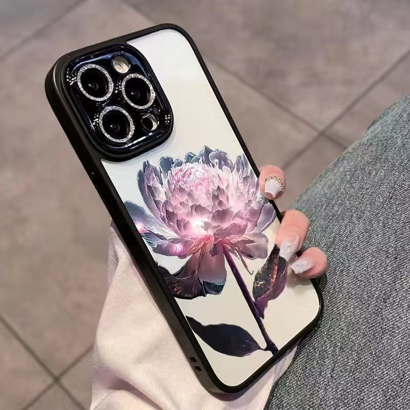 Pink Epiphyllum Glitter Lens Protector for Suitable Phones Phone Case Pack - epiphyllum suitable phone glitter lens