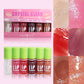 Pink Fat Lip Lacquer Set with Mirror Box Moisturizing and Long-lasting Care - for fat lip lacquer set box mirror