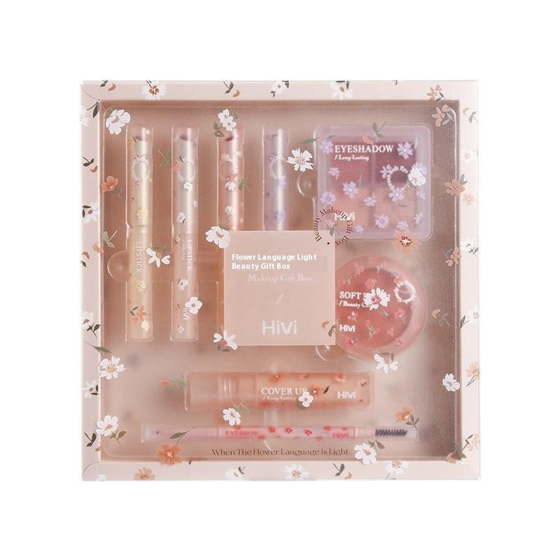 Pink Flower Color Velvet Lip Lacquer Set Holiday Gift for Lips - velvet lip lacquer lipstick set holiday gift