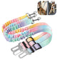 Pink Gradient Hand Holding Rope Leash Elastic Pet Lead 60-80cm Adjustable - hand holding rope pink gradient