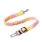 Pink Gradient Hand Holding Rope Leash Elastic Pet Lead 60-80cm Adjustable - hand holding rope pink gradient