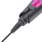 Pink Heat Hair Straightening Plate with Tourmaline Ceramic and Clip - hair straightening plate clip