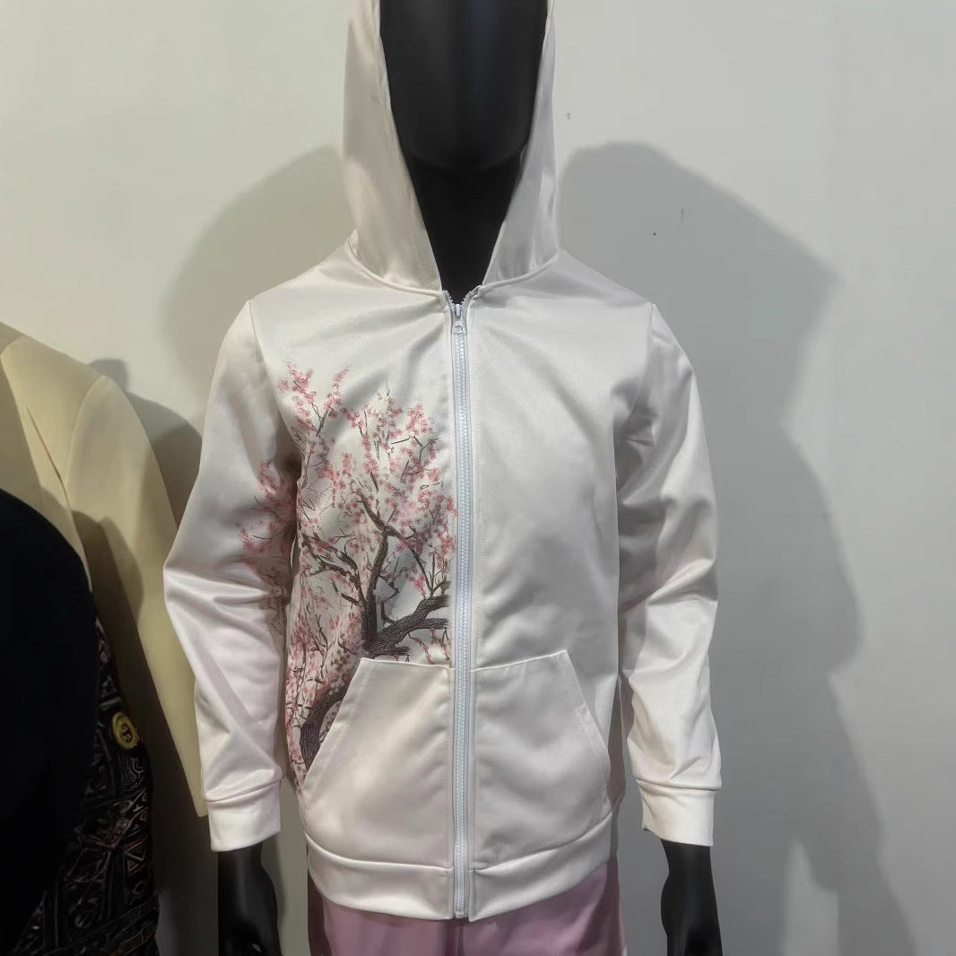 Pink Long Sleeve Polyester Blouse for Women Asian Sizes Casual Shirt - Teleplus