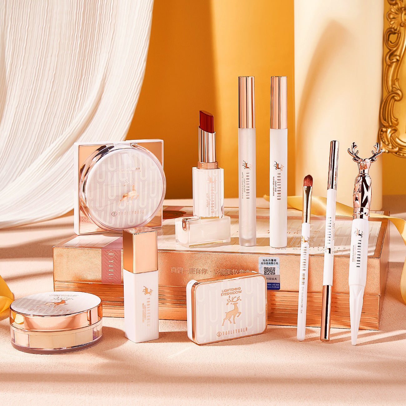 Pink Makeup Set for Beginners Universal Cosmetics Kit Novice - makeup novice cosmetics