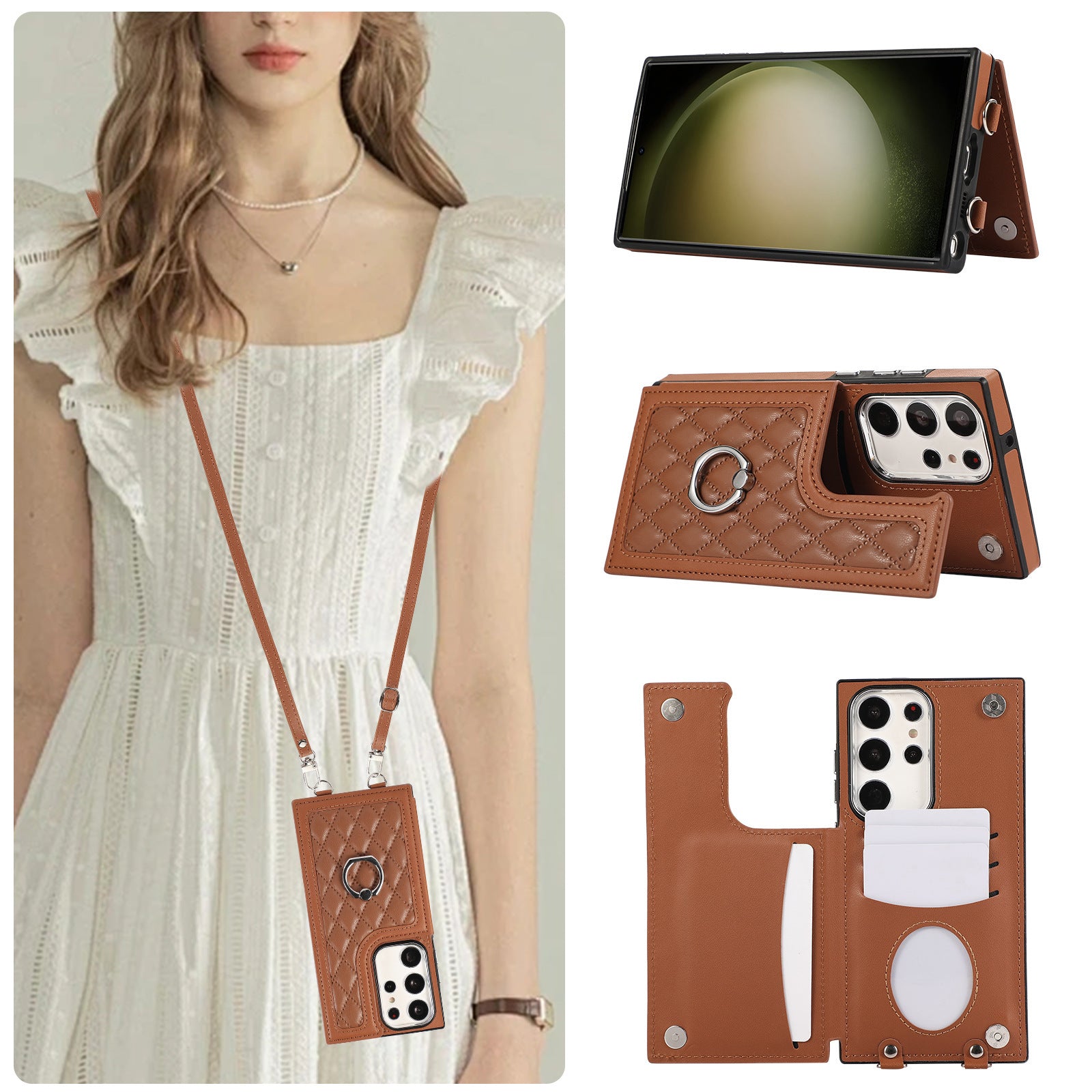 Pink Purple Black Ring Mobile Phone Protective Case with Fastened - Never Lose Grip fastened ring mobile phone