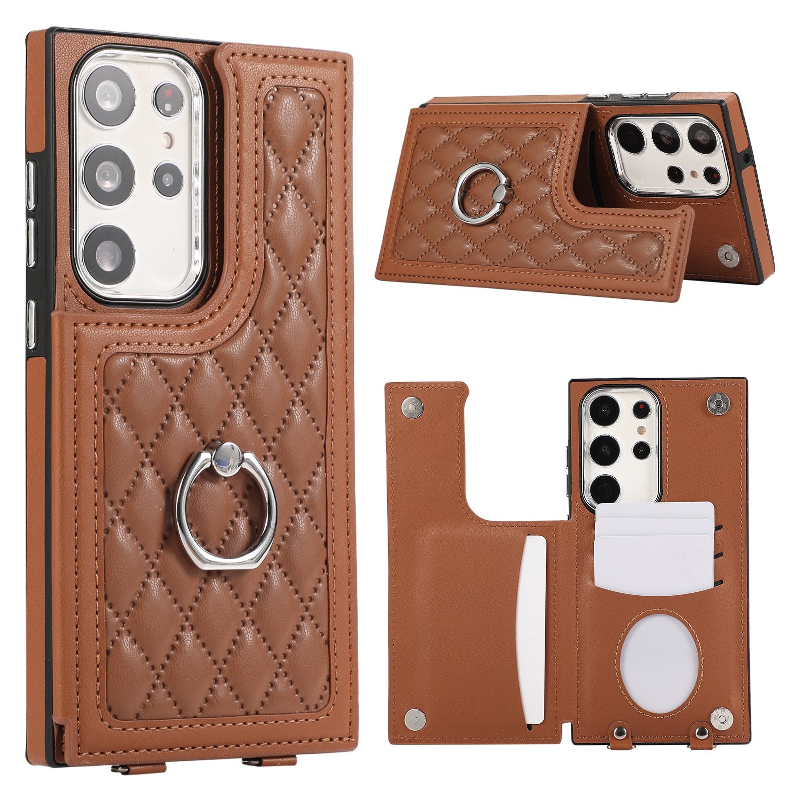 Pink Purple Black Ring Mobile Phone Protective Case with Fastened - Never Lose Grip fastened ring mobile phone