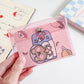 Pink Shiny Card Cover Waterproof PVC Urban Macaron Color for Daily - Teleplus Style pink shiny card cover