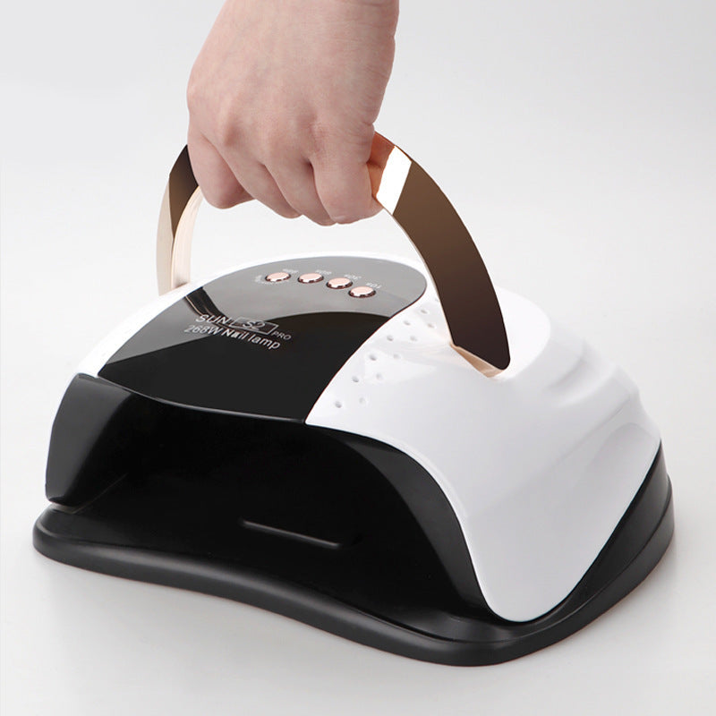 Pink UV Polish Heating Lamp for Hands Black Nail Dryer - hands uv polish heating lamp black