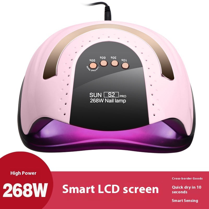 Pink UV Polish Heating Lamp for Hands Black Nail Dryer - hands uv polish heating lamp black