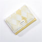 Pink Yellow Blue Short Plaid Geometric Pattern PU Leather Wallet for Women - Women’s Fun Size Chic Days united states