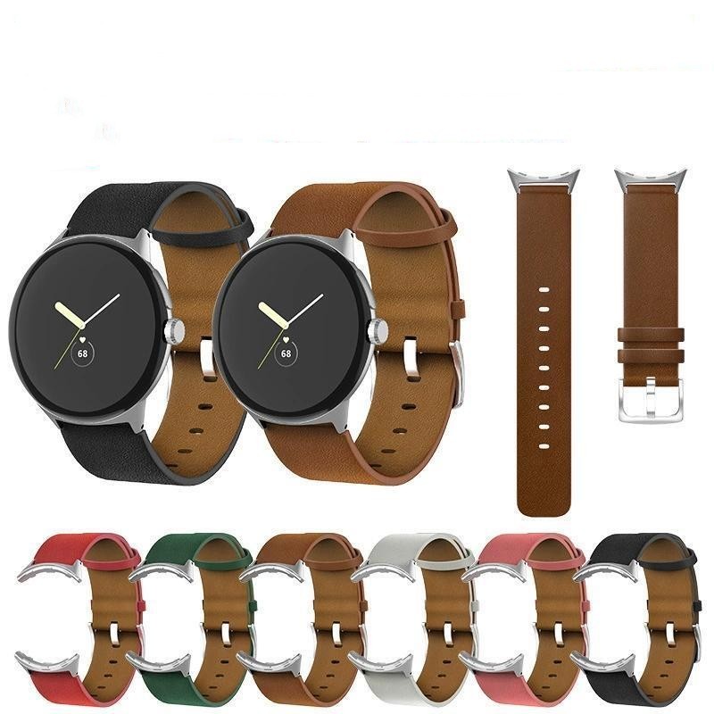 Pixel Watch Genuine Leather Watch Strap - Pixel Watch Genuine Leather Watch Strap for Style