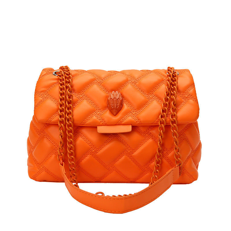 Plaid Embossed Chain Shoulder Bag in Various Colors for Stylish Personalities - Teleplus plaid embossed chain