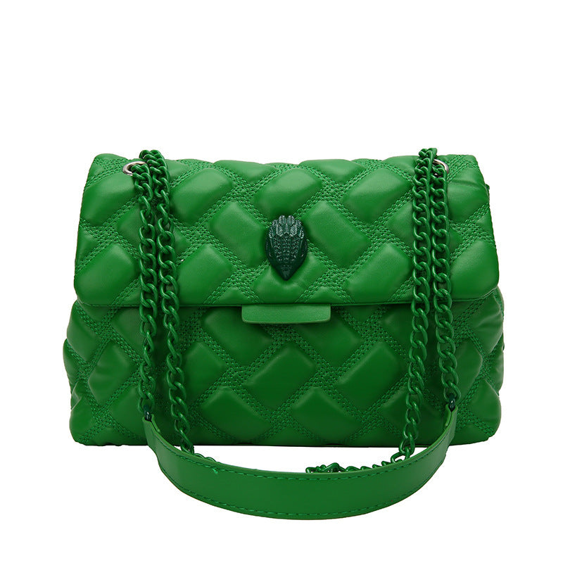 Plaid Embossed Chain Shoulder Bag in Various Colors for Stylish Personalities - Teleplus plaid embossed chain