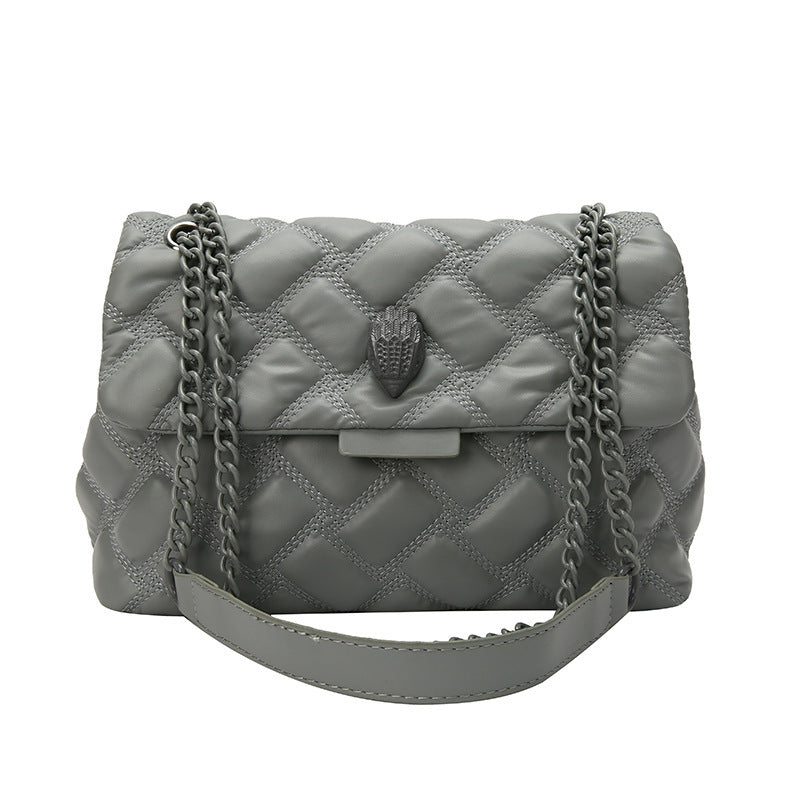 Plaid Embossed Chain Shoulder Bag in Various Colors for Stylish Personalities - Teleplus plaid embossed chain