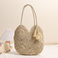 Plaid Grandma Style Tassel Woven Shoulder Bag Soft Medium Purse for Women