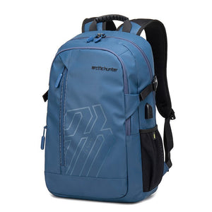 Plaid Travel Backpack 18 Inch Polyester 20-35L Curved Strap for School or Hiking - Bag