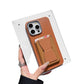 Plain Leather Pattern Card Holder for Apple Devices in Multiple Colors - plain leather pattern card holder