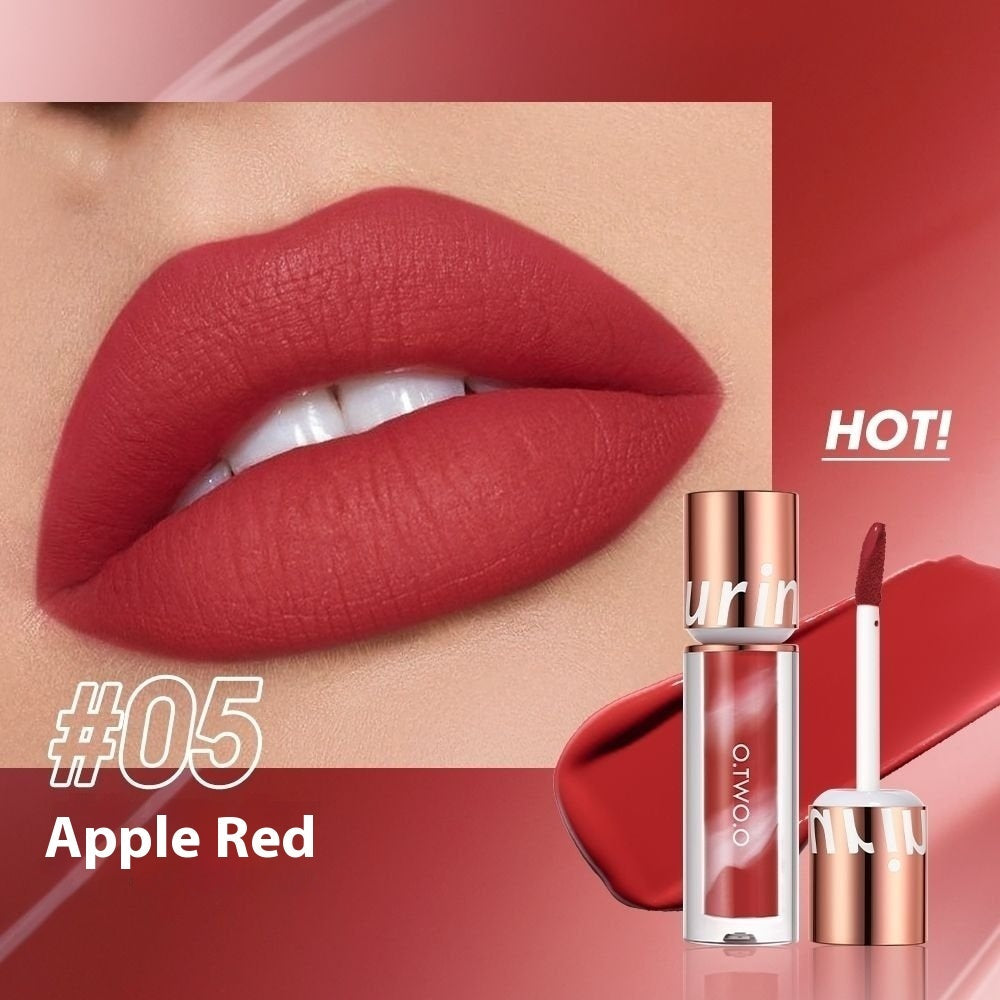 Plain Matte Lip Gloss Set in Misty Pink Milk Tea Brown and More - Teleplus matte lip gloss white plain