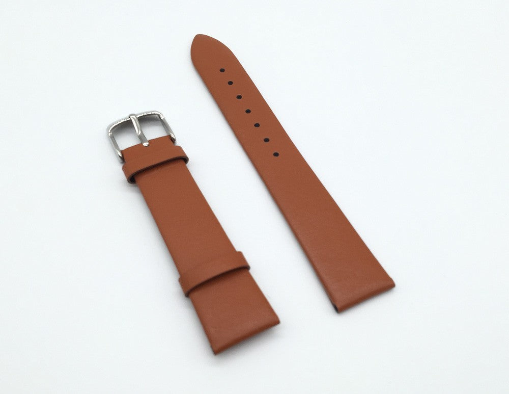 Plain Weave Strap Waterproof Leather Strap Watch Band Accessories - Plain Weave Strap Waterproof Leather Strap Watch