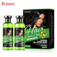 Plant Hair Dye Set Black and Brown 500ml Scalp Color Cream - Teleplus scalp plant hair dye