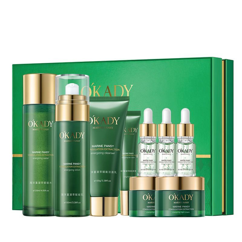 Plant Skin Care Product Set Water Lotion Moisturizing Full Set Of Cosmetics - Plant Skin Care Seven-Piece Set for Happy