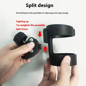 Plastic Baby Bottle Holder in Black and Mint Green for the United States - Stroller Tiny Tots on Go united states chf