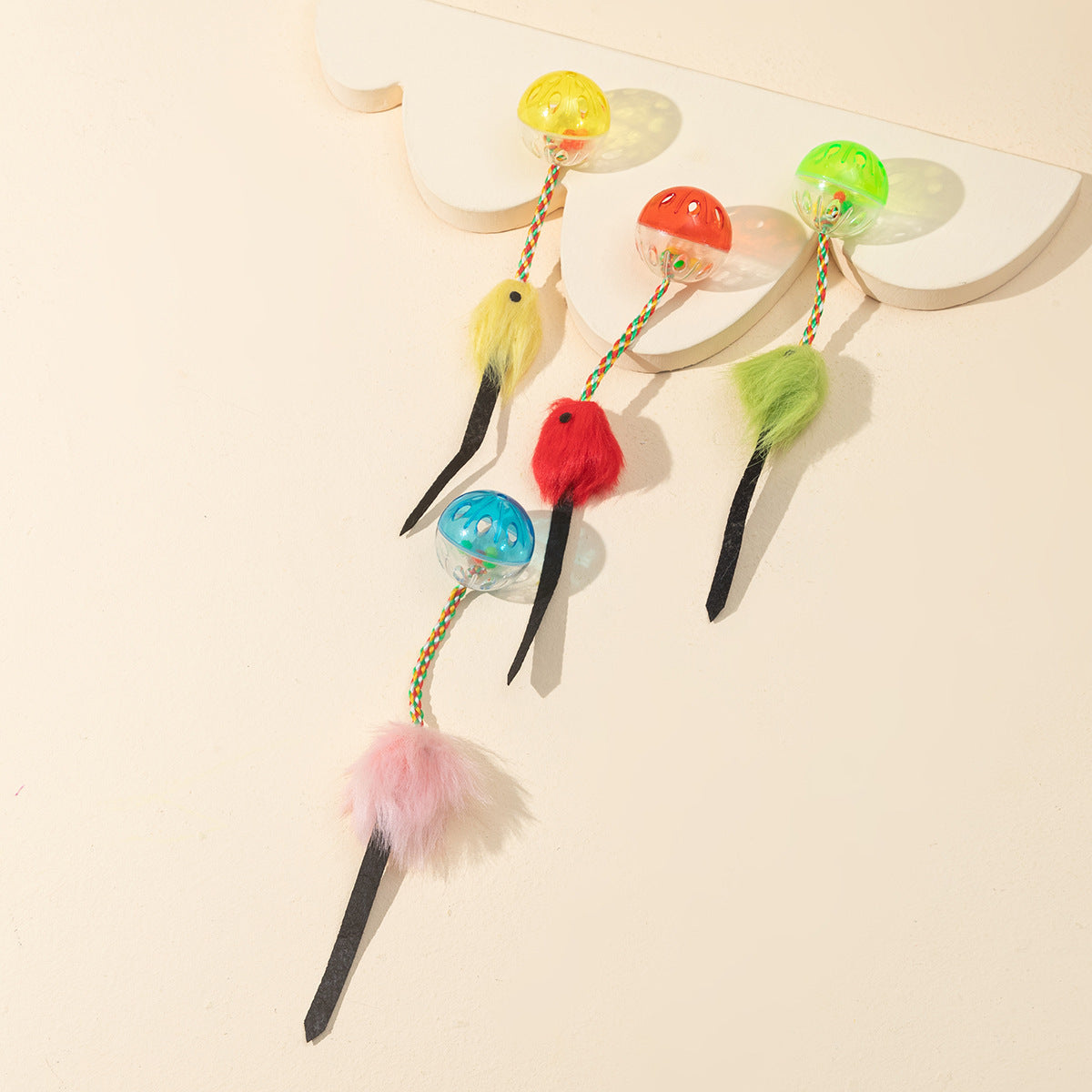 Plastic Bell Cat Teasing Ball Interactive Pet Toy for Cats - Teleplus cat teasing ball plastic bell