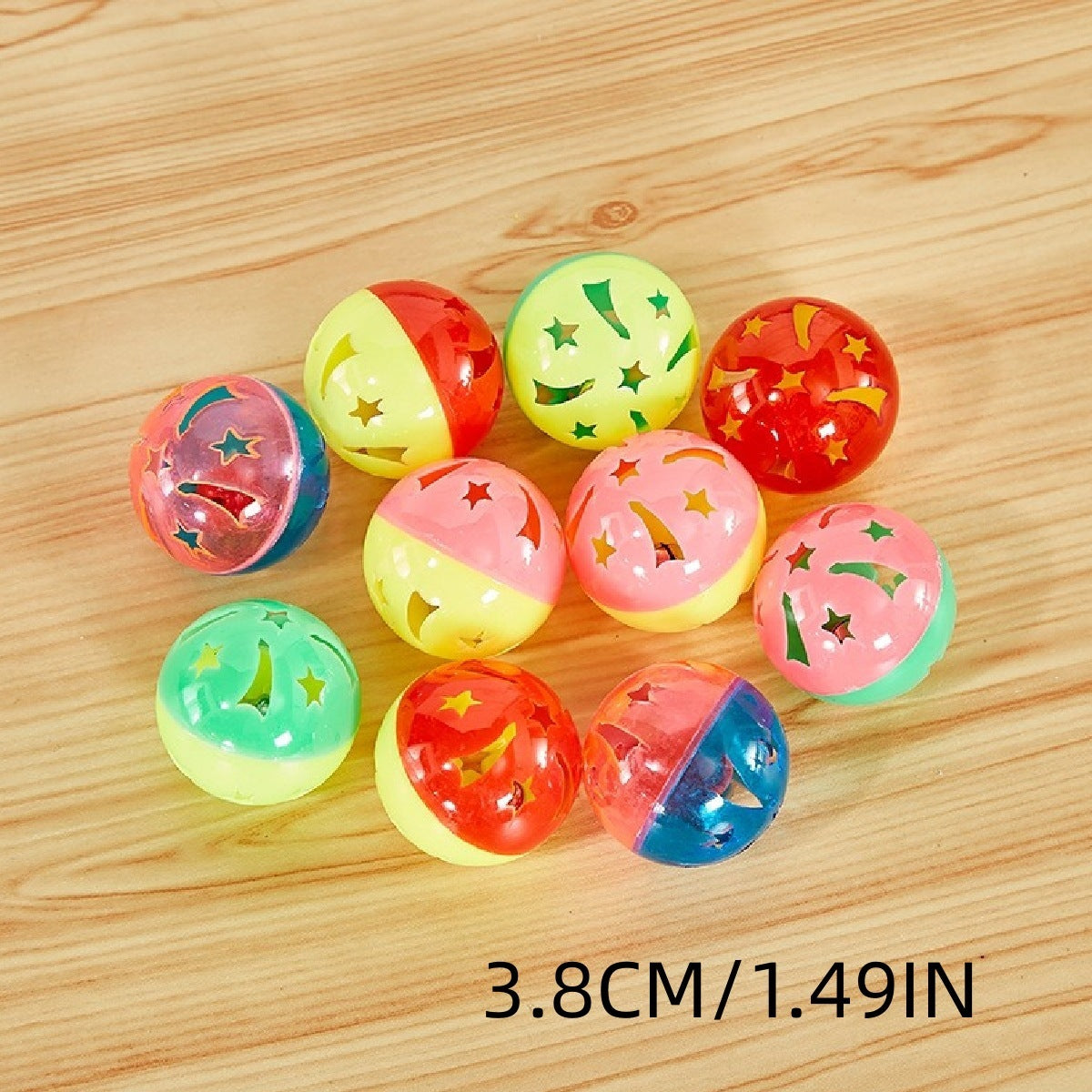 Plastic Bell Cat Teasing Ball Interactive Pet Toy for Cats - Teleplus cat teasing ball plastic bell