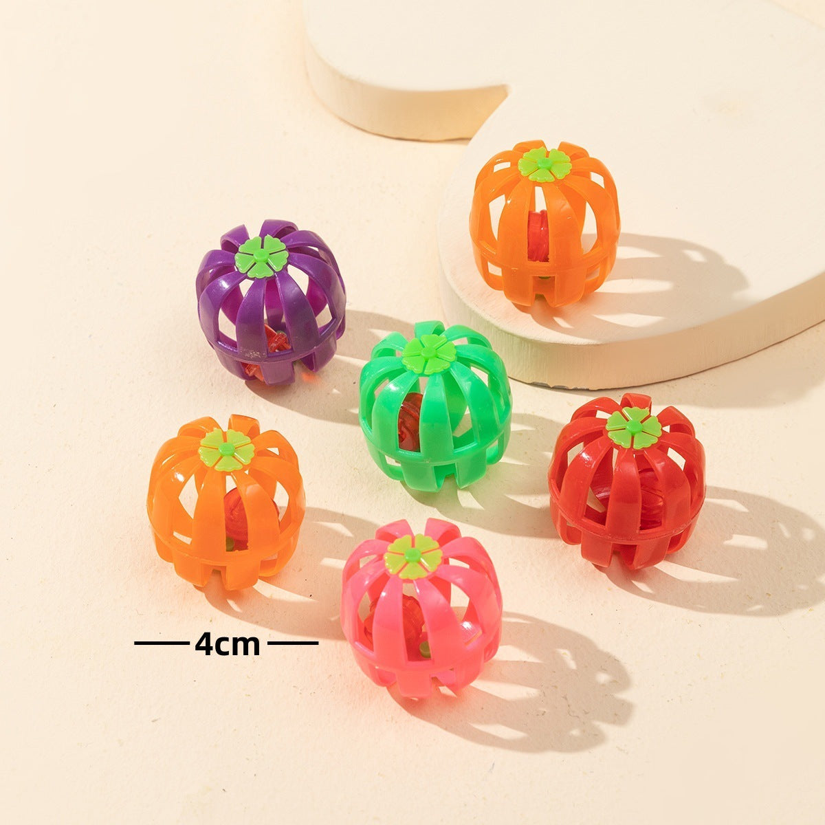 Plastic Bell Cat Teasing Ball Interactive Pet Toy for Cats - Teleplus cat teasing ball plastic bell